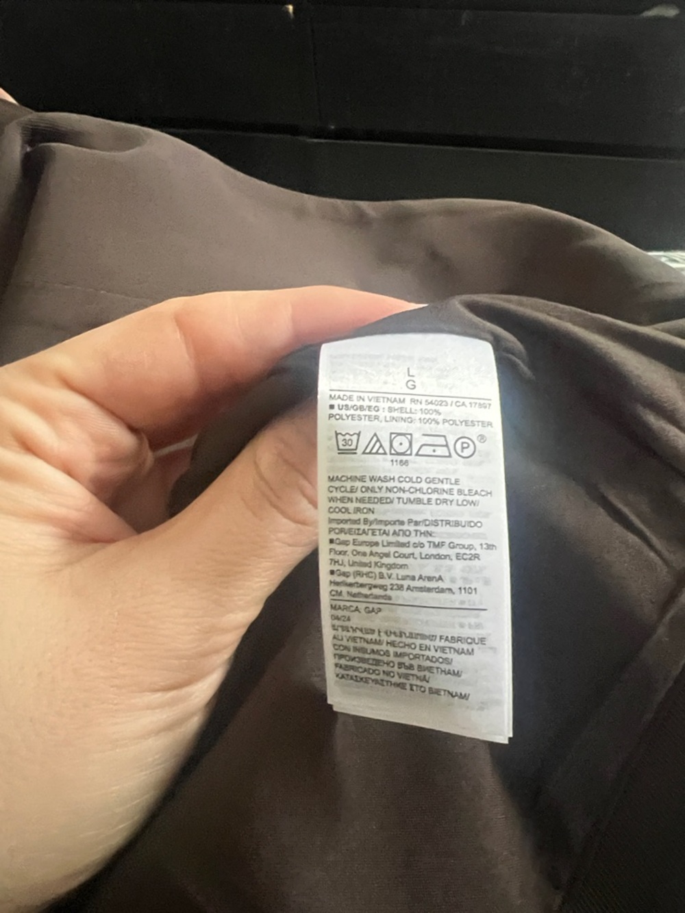 GAP Brown Sleeveless Button Vest - Picture 7 of 7